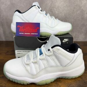 Air Jordan 11 Retro Low Legend Blue Size 5 GS / 6.5W 528896-117 Youth Shoes Rare